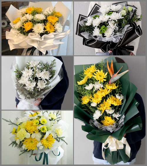 广东潮州市潮安区金石镇仙都二村白事花束代送